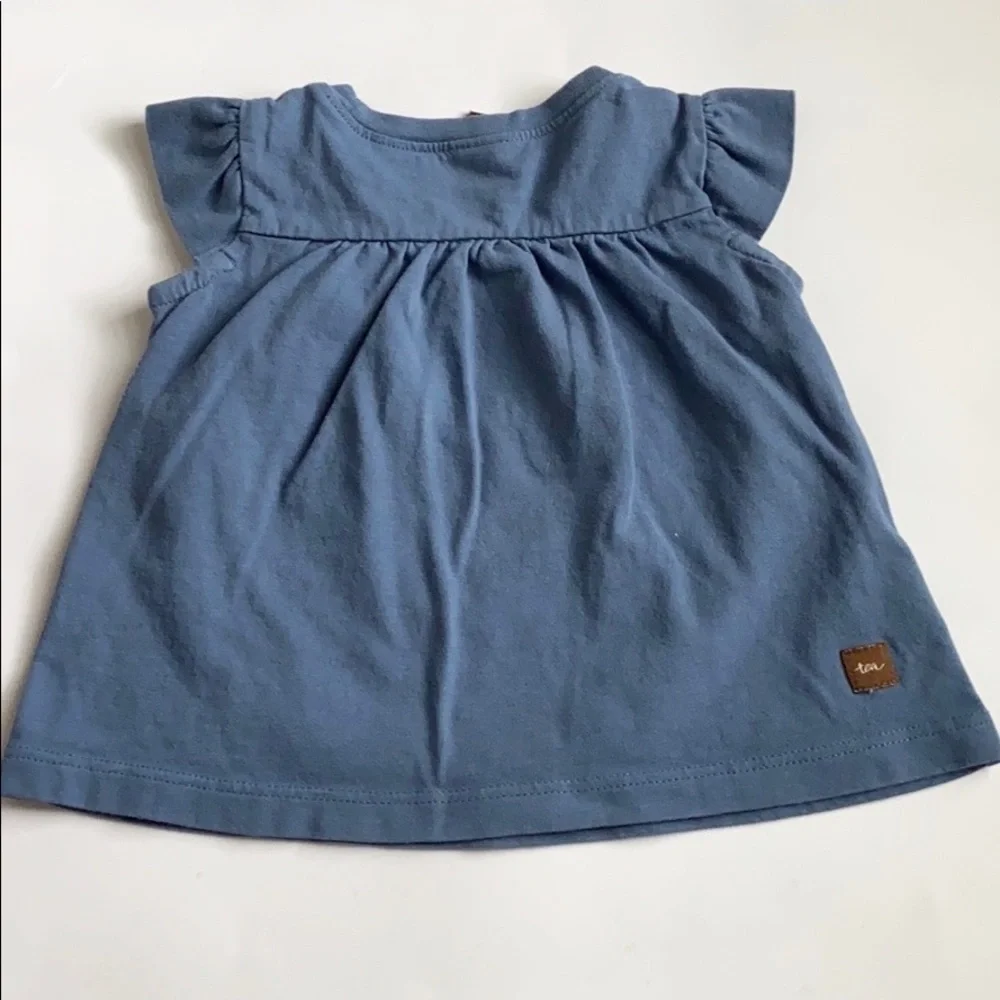 Tea Collection Cotton Appliqué Crab Dress Infant Size 6-9 Months